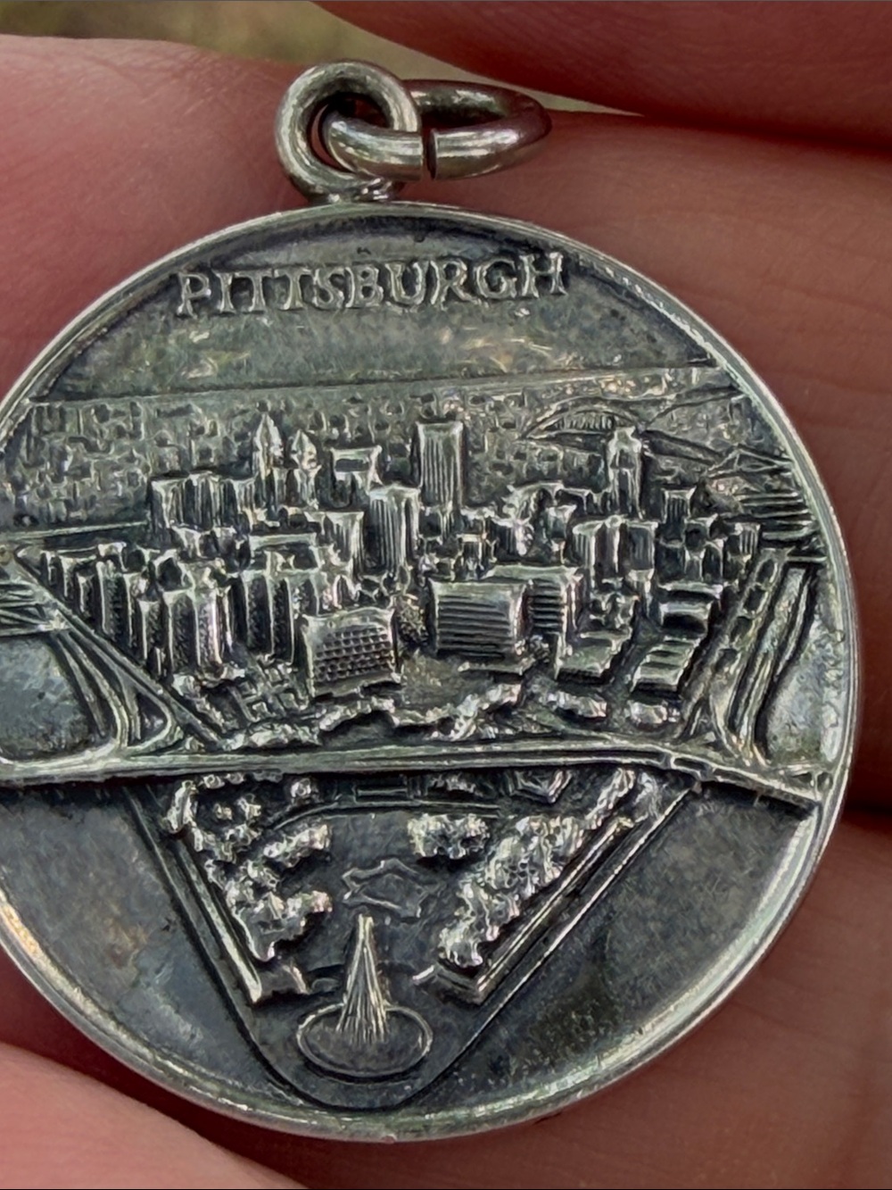 Sterling Pittsburgh Point Park Fountain Pendant